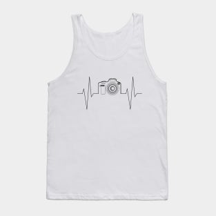 Camera heartbeat t-shirt Tank Top
